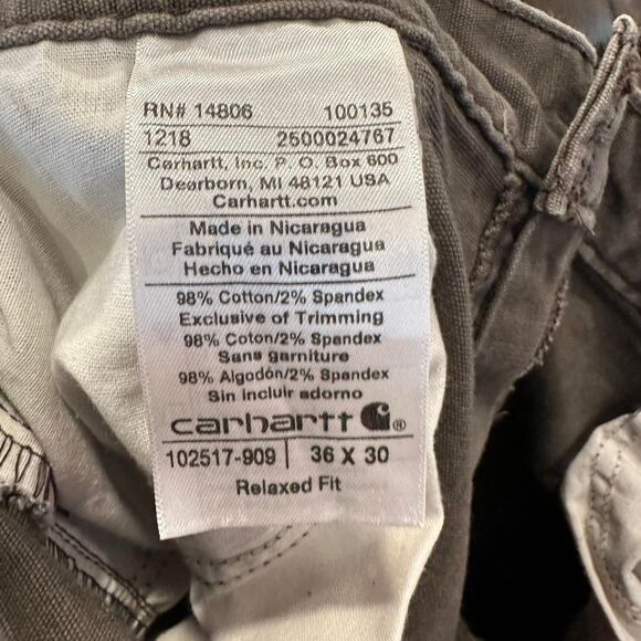 Carhartt Men's Brown and Black Trousers - Picture 5 of 5